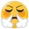 Face With Steam From Nose emoji on Emojione